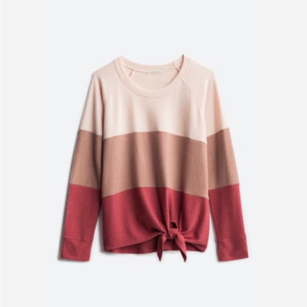 Nine Britton | Front Tie Blush Sweater